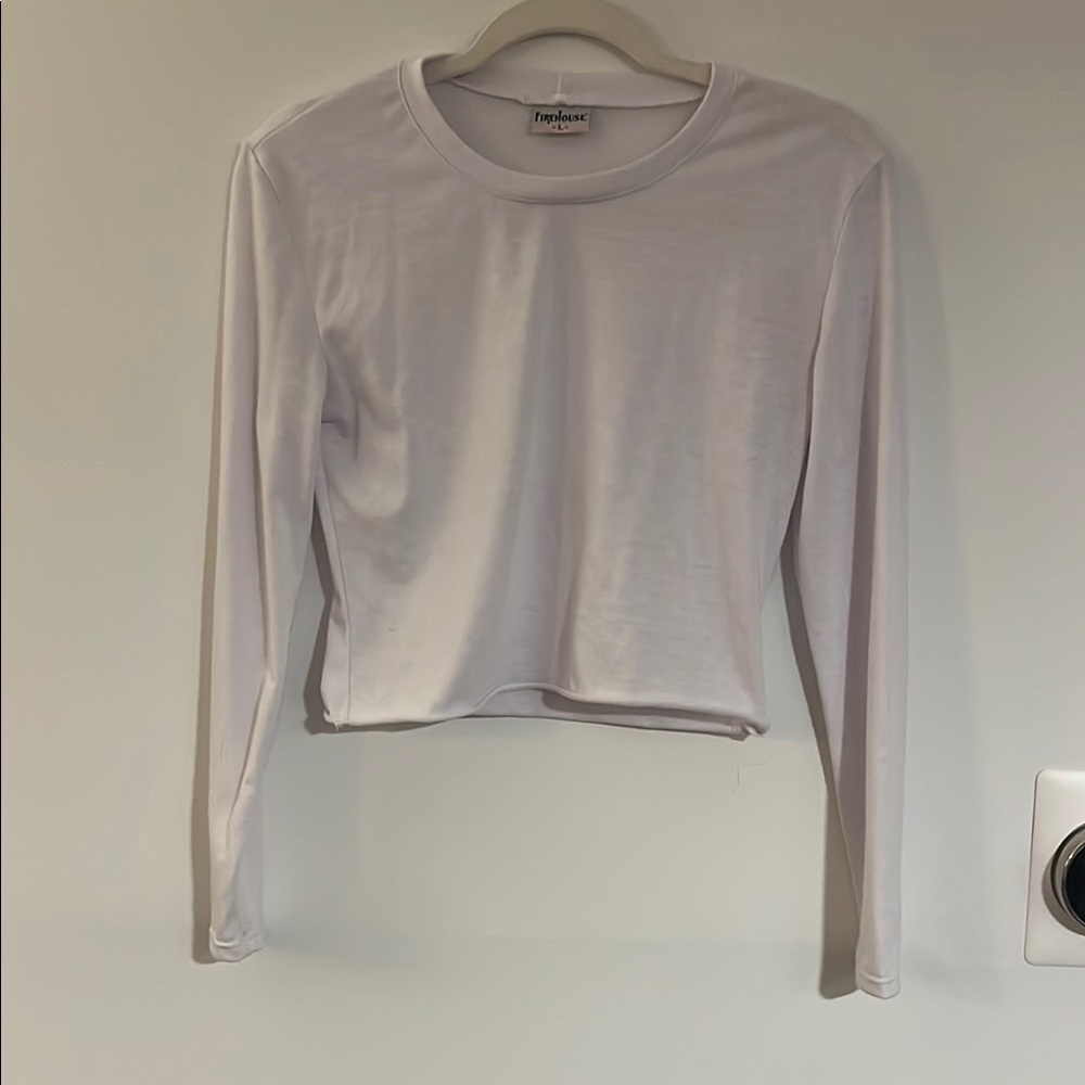 White Long Sleeve Women's Top